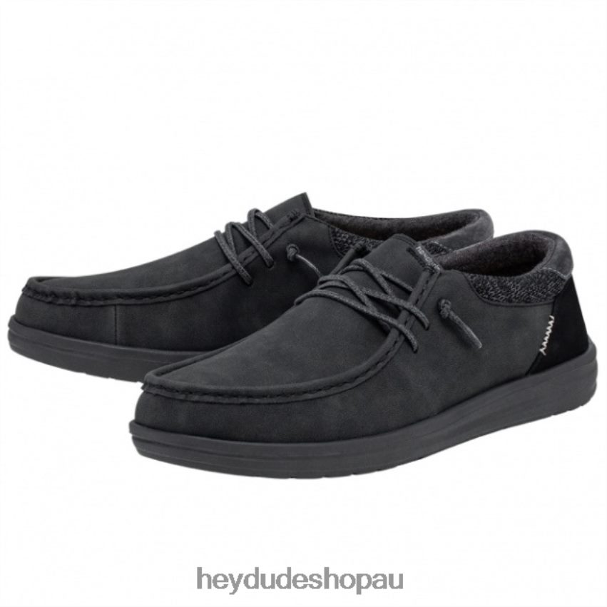 Hey Dude HEYDUDE Paul Recycled Leather Charcoal Men V4Z64344