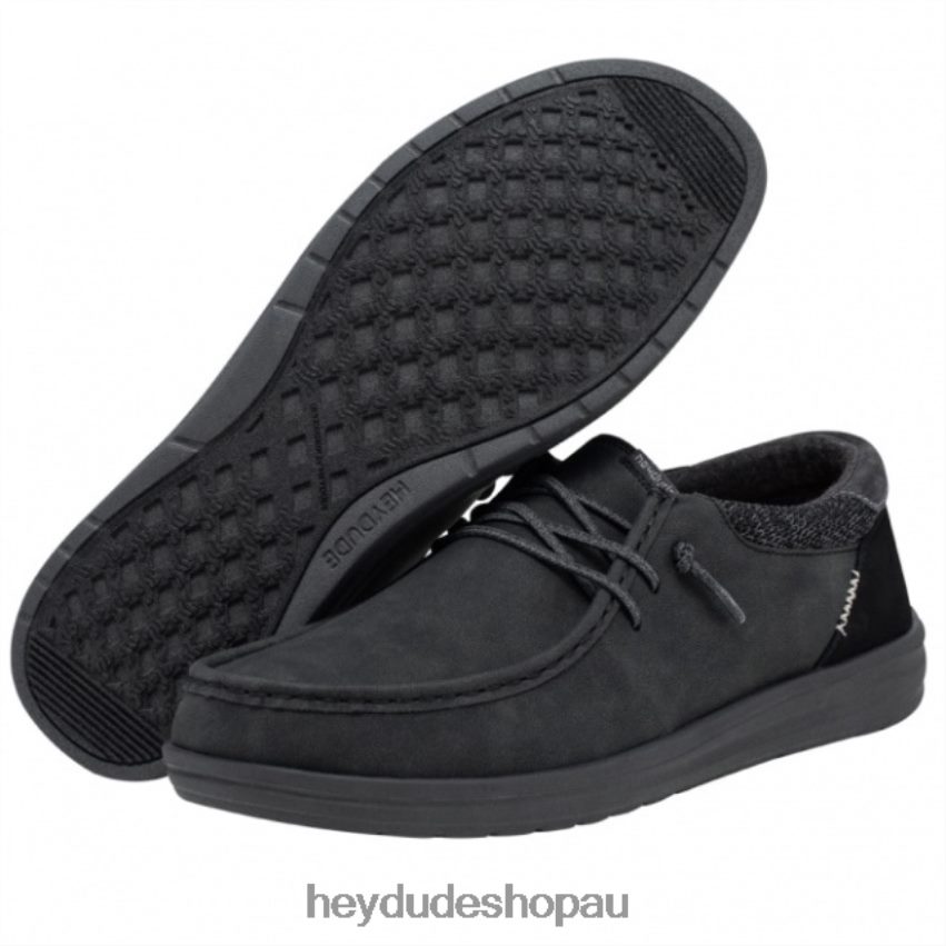 Hey Dude HEYDUDE Paul Recycled Leather Charcoal Men V4Z64344