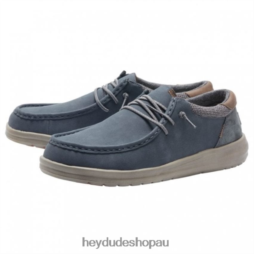 Hey Dude HEYDUDE Paul Recycled Leather Deep Blue Men V4Z64343