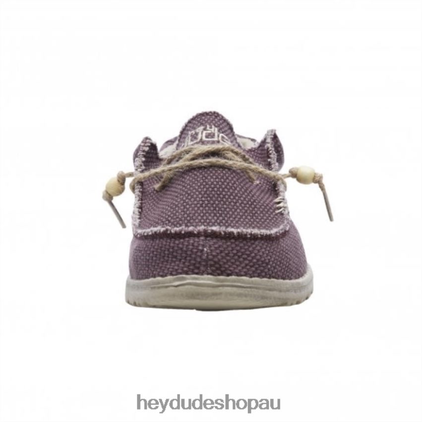 Hey Dude HEYDUDE Wally Natural Burgundy Men V4Z64328