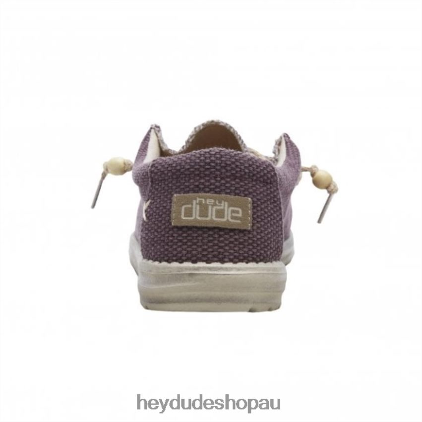 Hey Dude HEYDUDE Wally Natural Burgundy Men V4Z64328