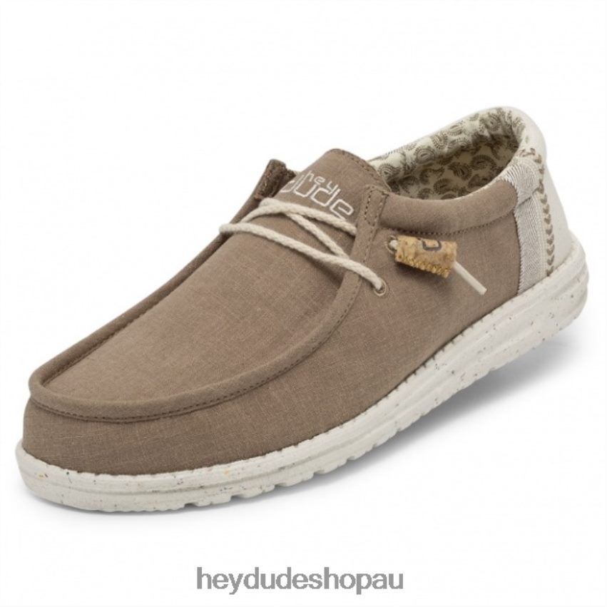 Hey Dude HEYDUDE Wally Natural Linen Clay Men V4Z64266