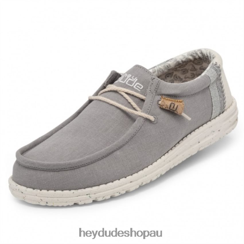 Hey Dude HEYDUDE Wally Natural Linen Grey Men V4Z64265