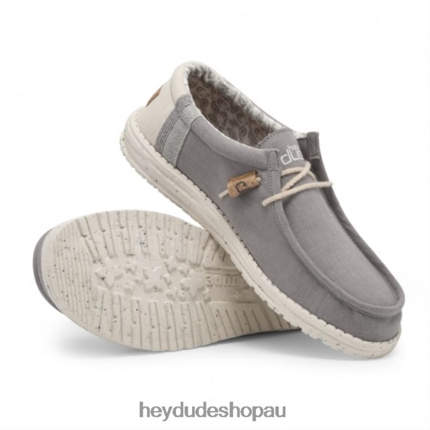 Hey Dude HEYDUDE Wally Natural Linen Grey Men V4Z64265