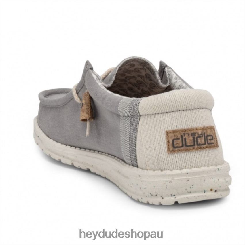 Hey Dude HEYDUDE Wally Natural Linen Grey Men V4Z64265