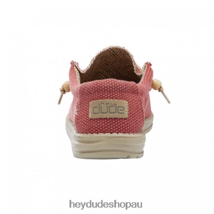 Hey Dude HEYDUDE Wally Natural Pompeian Red Men V4Z64331