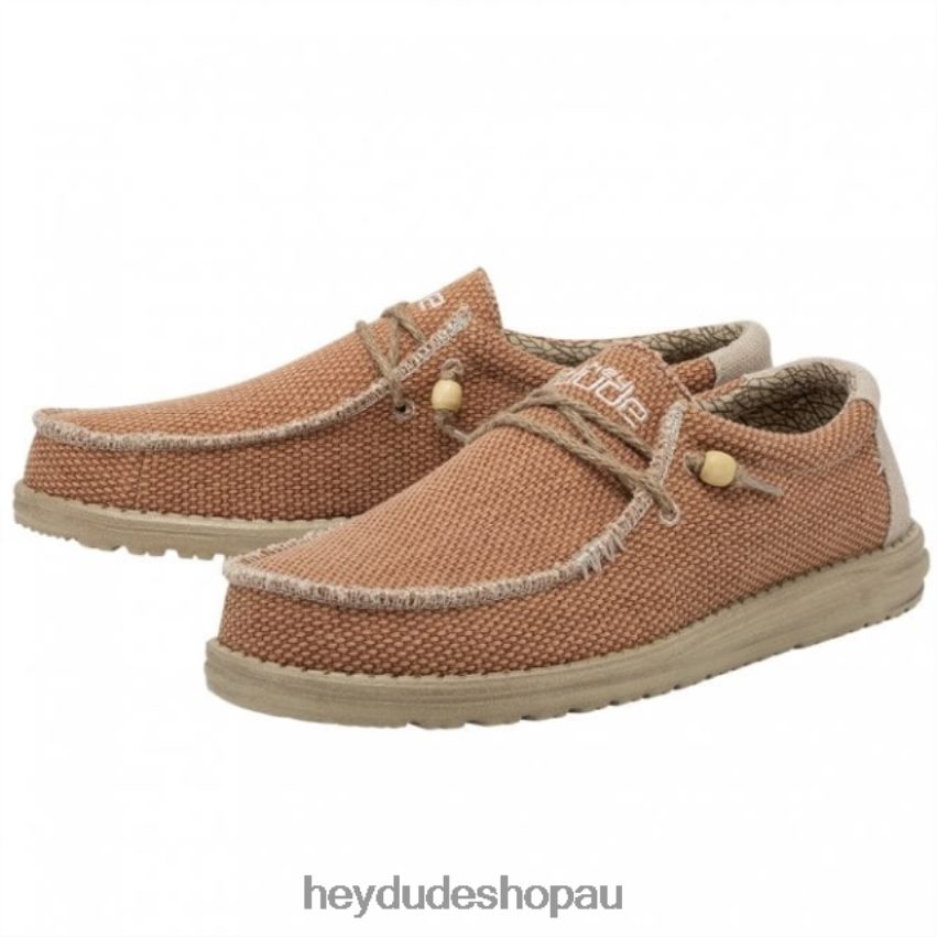 Hey Dude HEYDUDE Wally Natural Tangerine Men V4Z64274