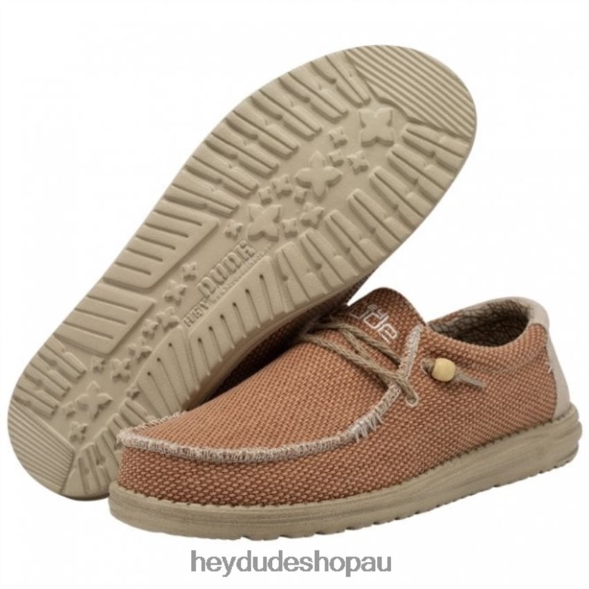 Hey Dude HEYDUDE Wally Natural Tangerine Men V4Z64274