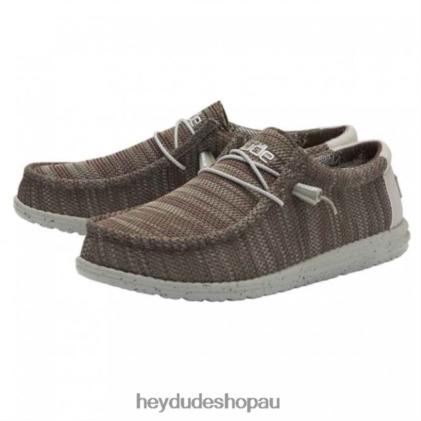 Hey Dude HEYDUDE Wally Sox 2 Slate Burgundy Men V4Z64303