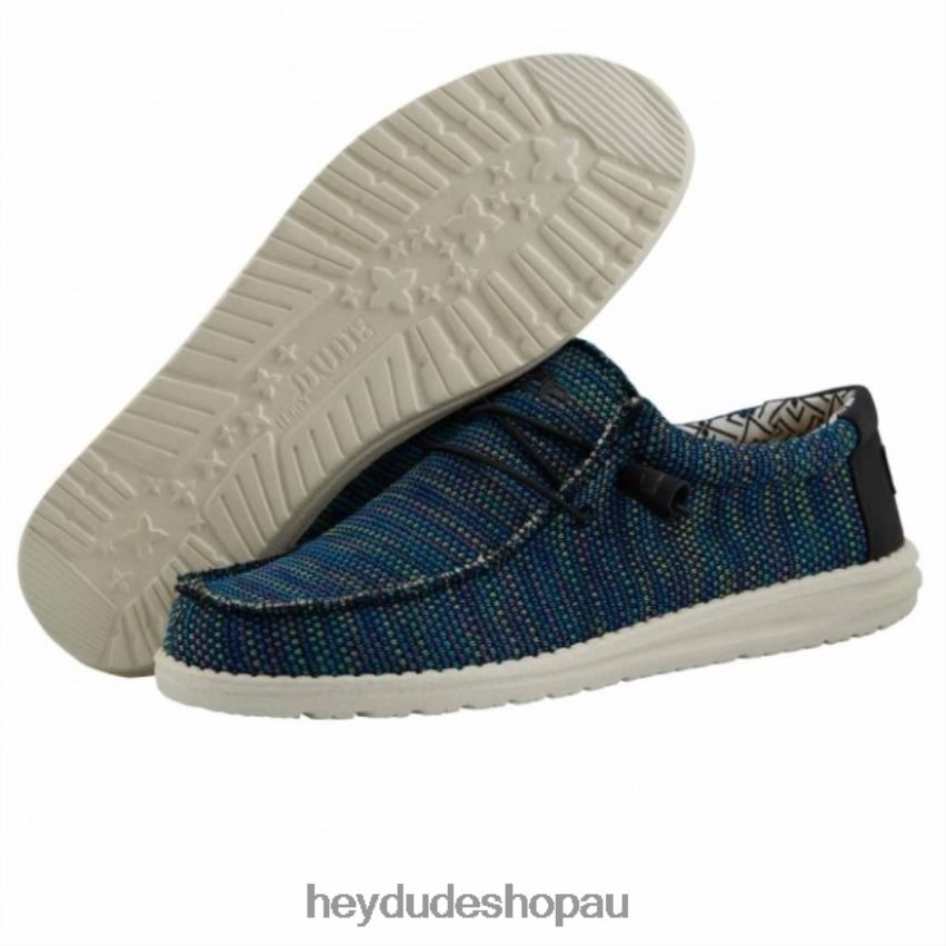 Hey Dude HEYDUDE Wally Sox Blue Green Men V4Z64324