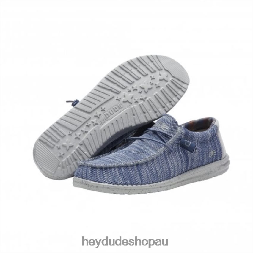 Hey Dude HEYDUDE Wally Sox Blue Grey Men V4Z64300