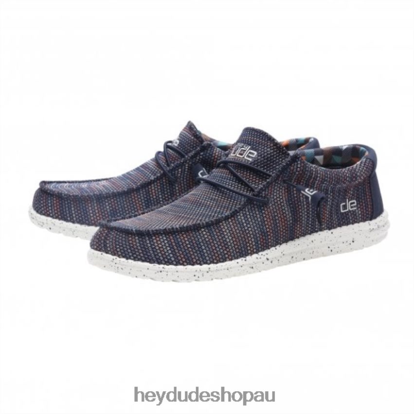 Hey Dude HEYDUDE Wally Sox Blue Orange Men V4Z64276