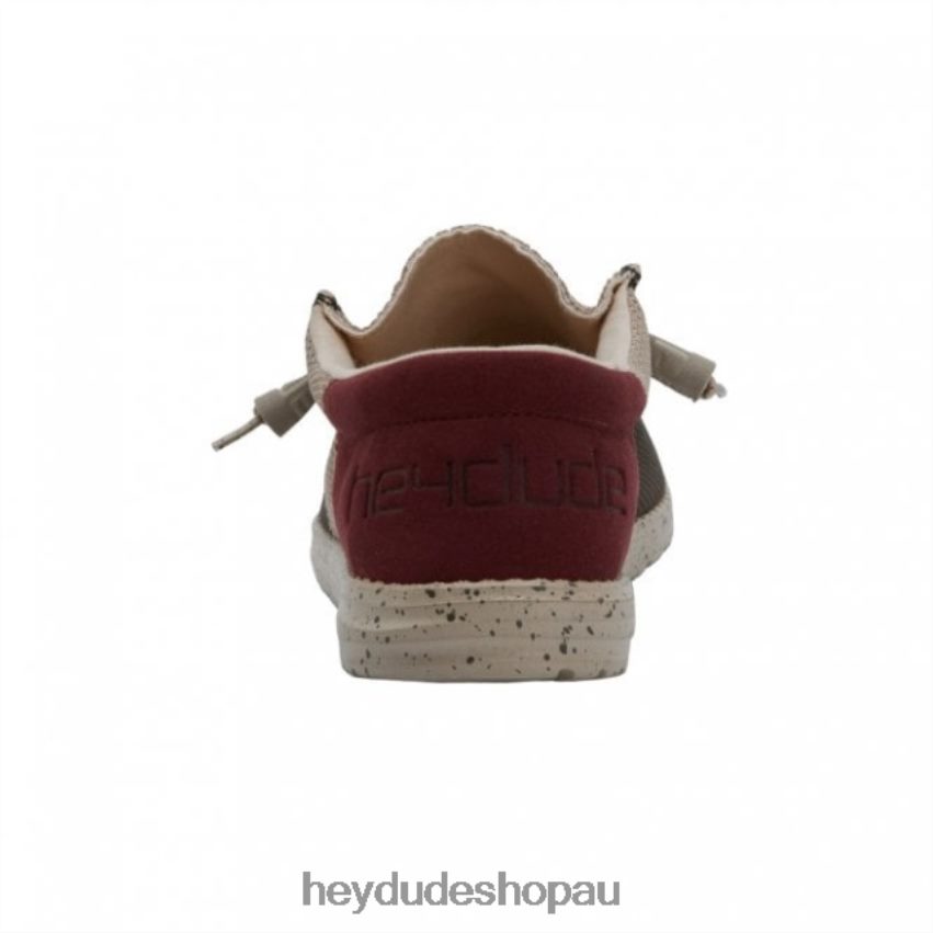 Hey Dude HEYDUDE Wally Sox Funk Army Burgundy Men V4Z64314