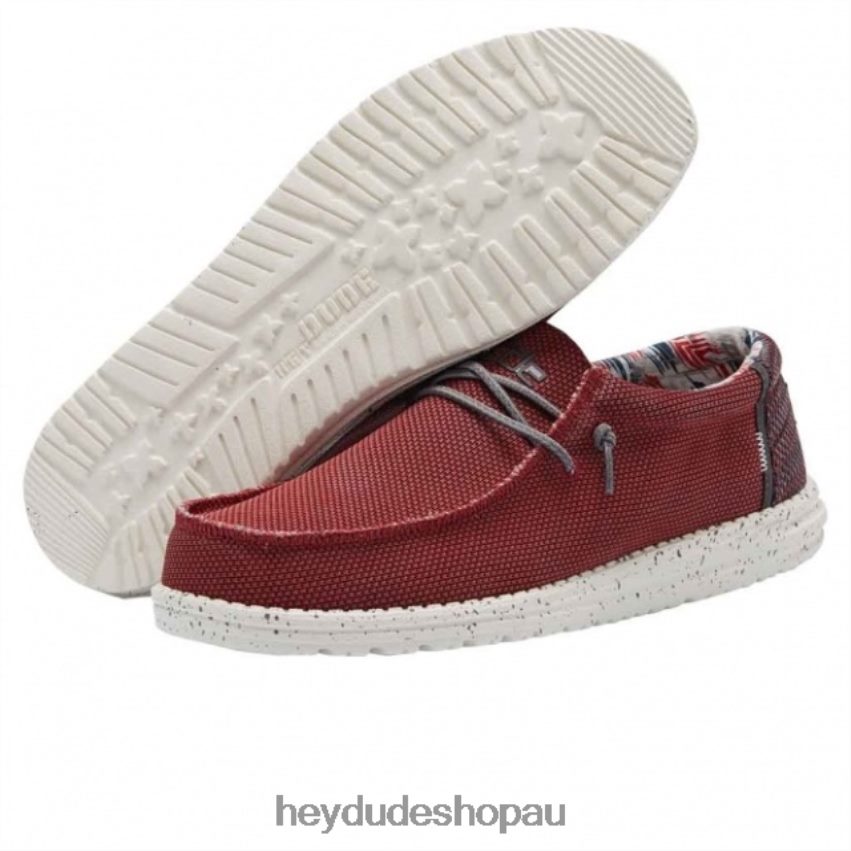 Hey Dude HEYDUDE Wally Sox Kite Red Men V4Z64307