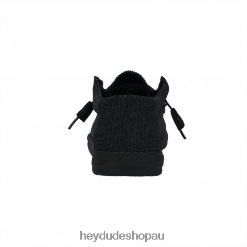 Hey Dude HEYDUDE Wally Sox Micro Total Black Men V4Z64281