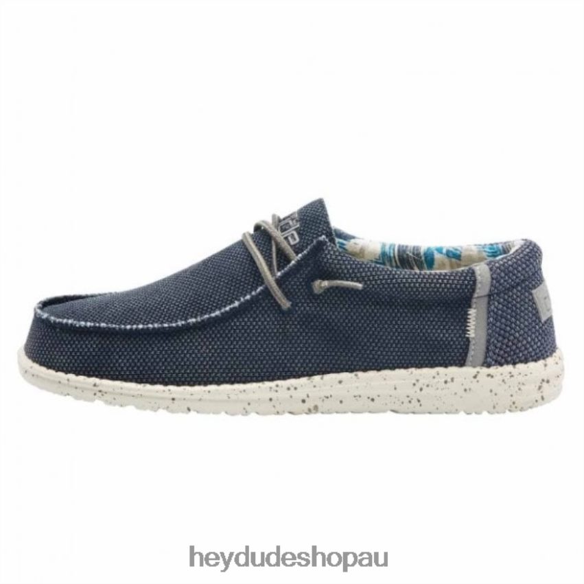 Hey Dude HEYDUDE Wally Sox Washed Navy Men V4Z64346