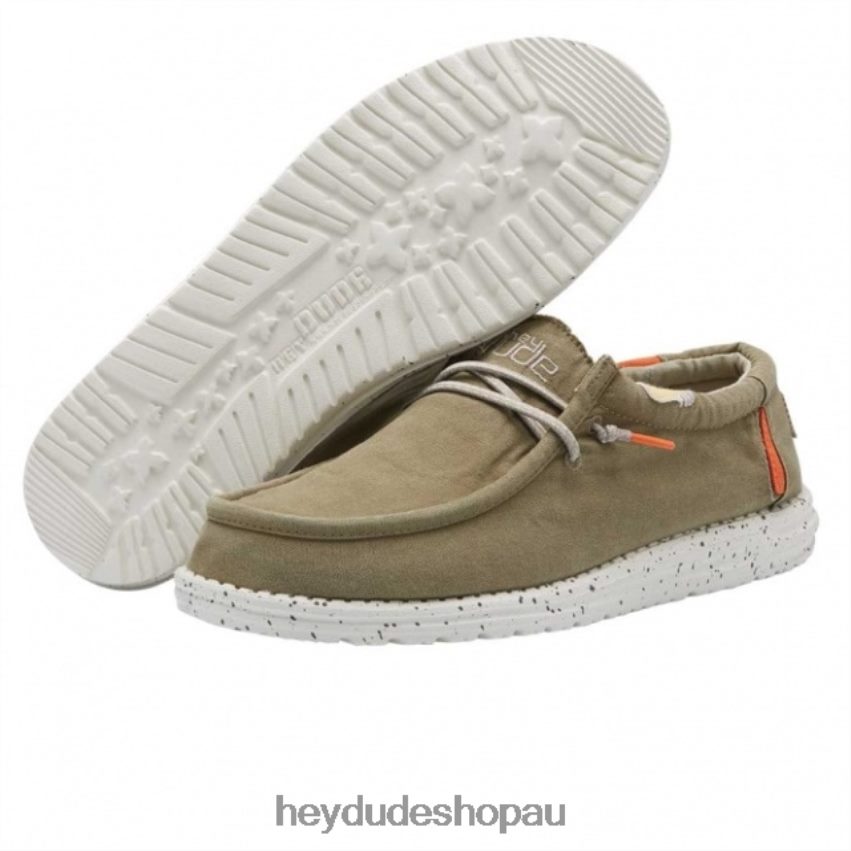 Hey Dude HEYDUDE Wally Washed Canvas Calamata Men V4Z64330