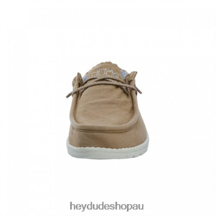 Hey Dude HEYDUDE Wally Washed Canvas Tobacco Men V4Z64313