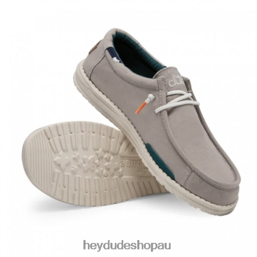 Hey Dude HEYDUDE Wally Washed Smoke Grey Men V4Z64270