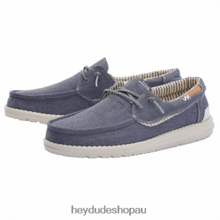 Hey Dude HEYDUDE Welsh Chambray Sea Blue Men V4Z64306