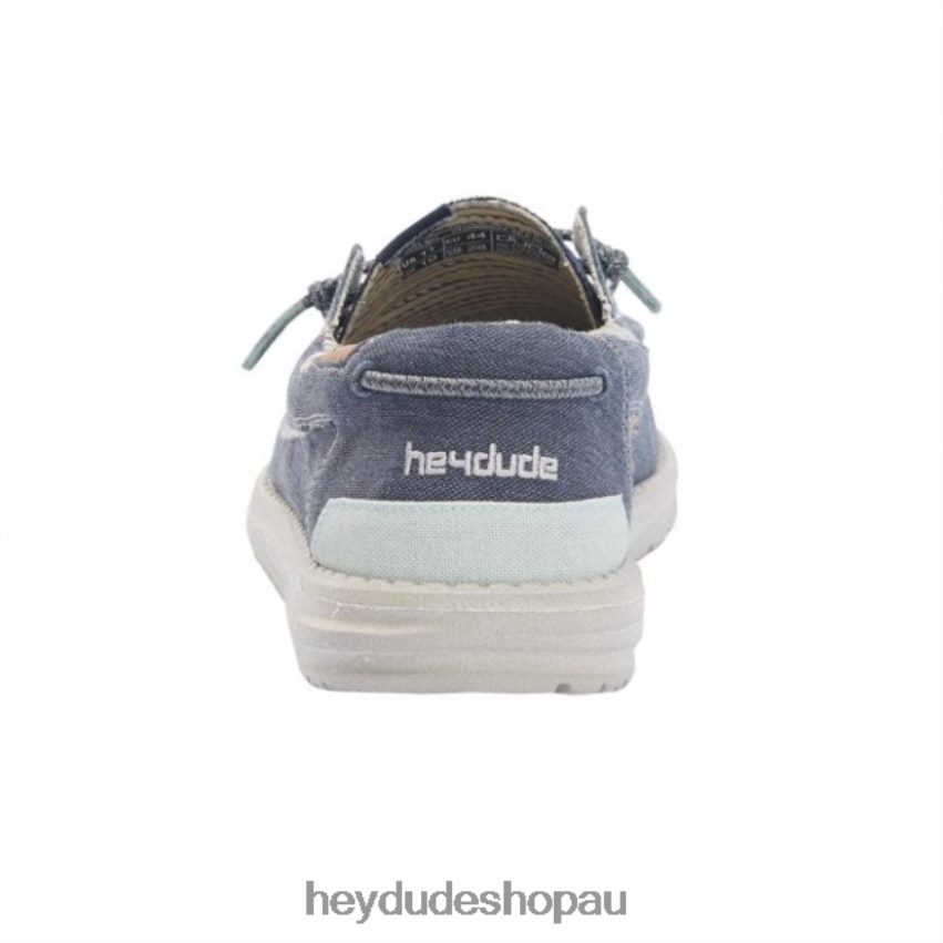 Hey Dude HEYDUDE Welsh Chambray Sea Blue Men V4Z64306