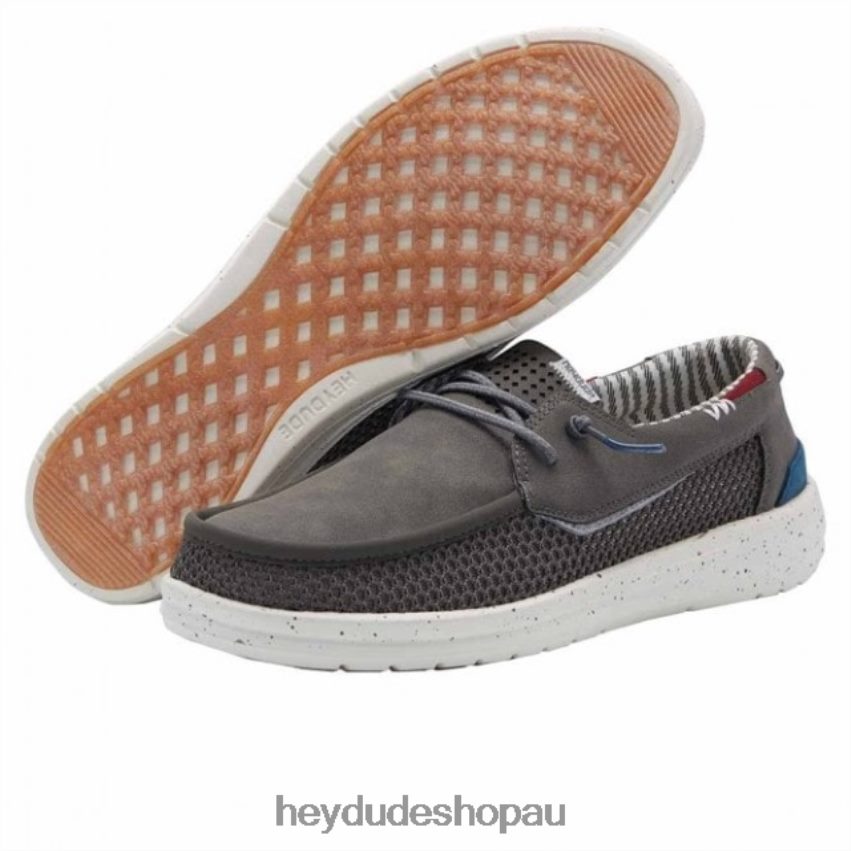 Hey Dude HEYDUDE Welsh Mesh Grip Dark Grey Men V4Z64301