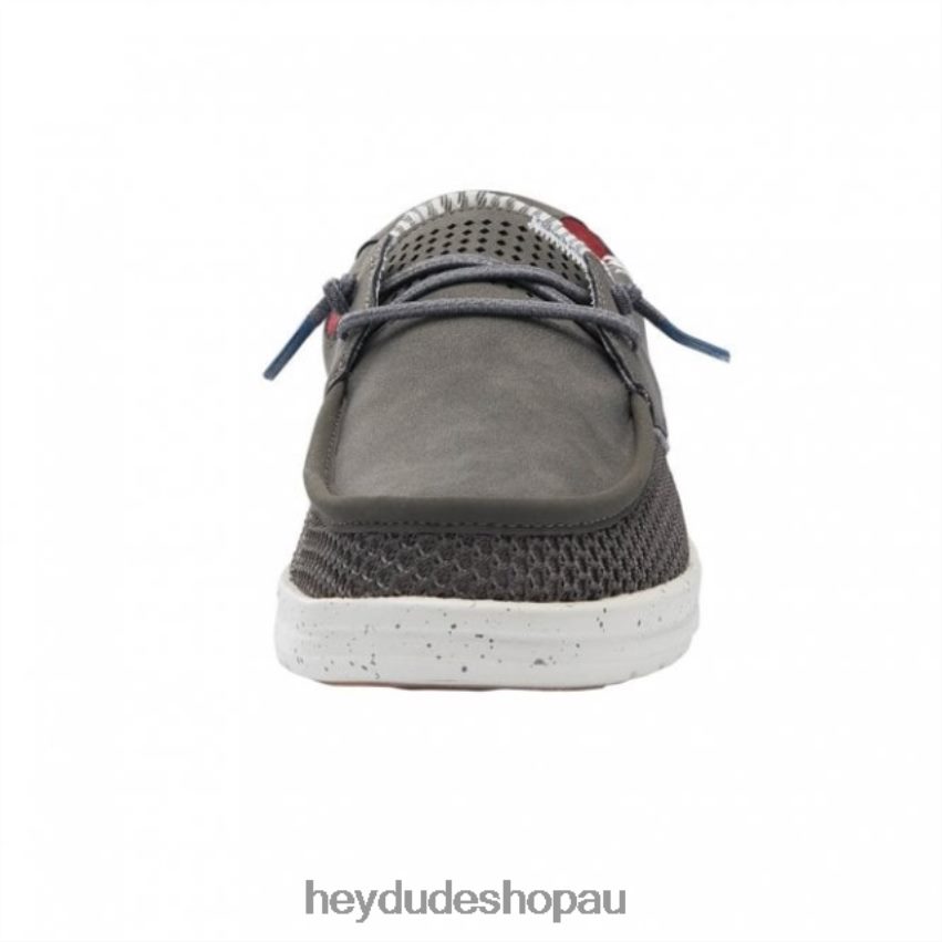 Hey Dude HEYDUDE Welsh Mesh Grip Dark Grey Men V4Z64301