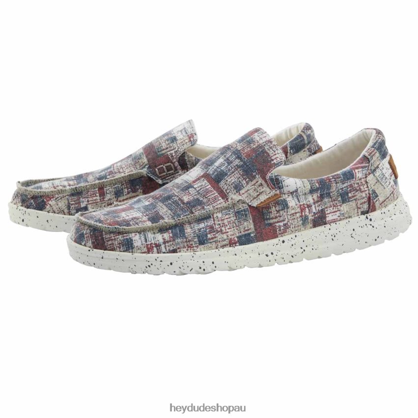 Hey Dude Mikka Print Camo Red Blue Men V4Z64168