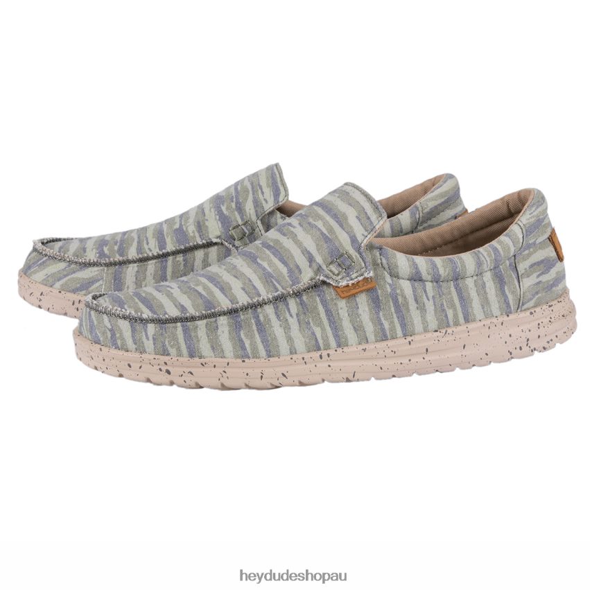 Hey Dude Mikka Print Camo Sage Men V4Z64170