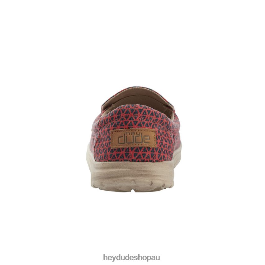 Hey Dude Mikka Print Geometric Red Men V4Z64169