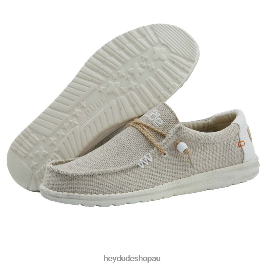 Hey Dude Wally Braided Off White Men V4Z64109