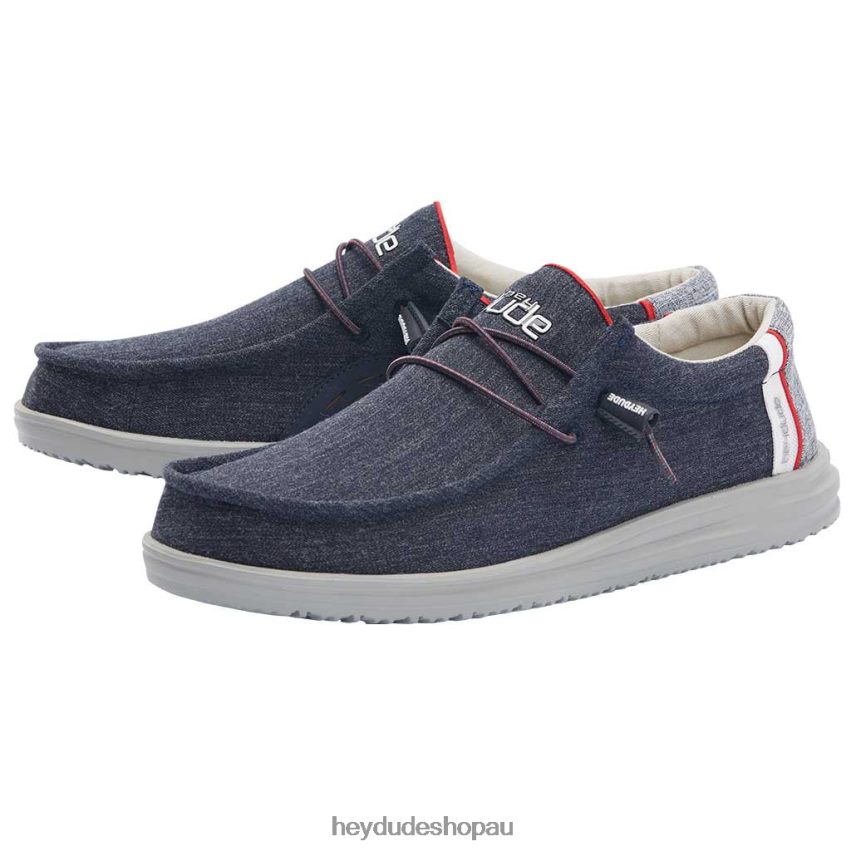 Hey Dude Wally Free Artic Blue Men V4Z64101