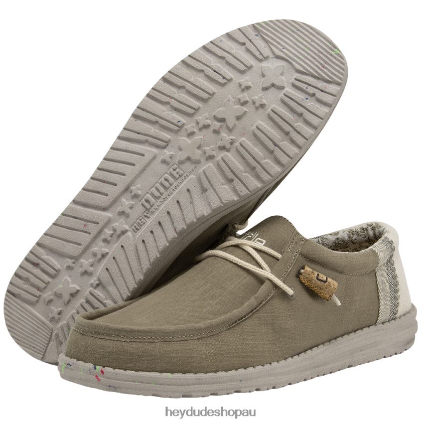 Hey Dude Wally Linen Natural Mows Men V4Z64124