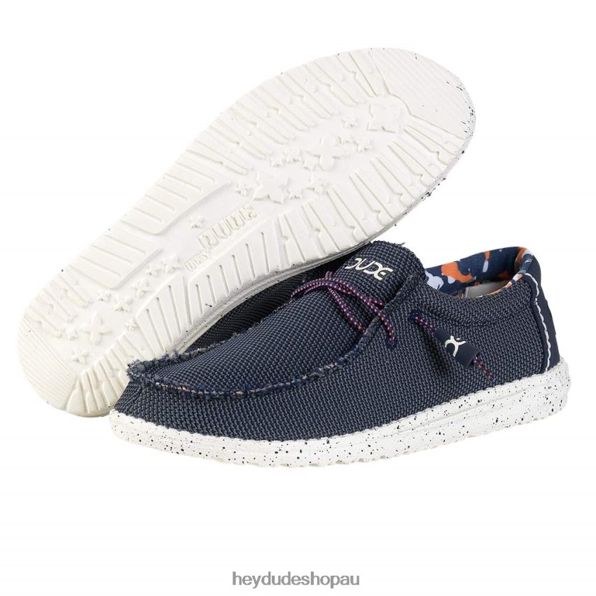 Hey Dude Wally Sox Blue Multi Men V4Z6498