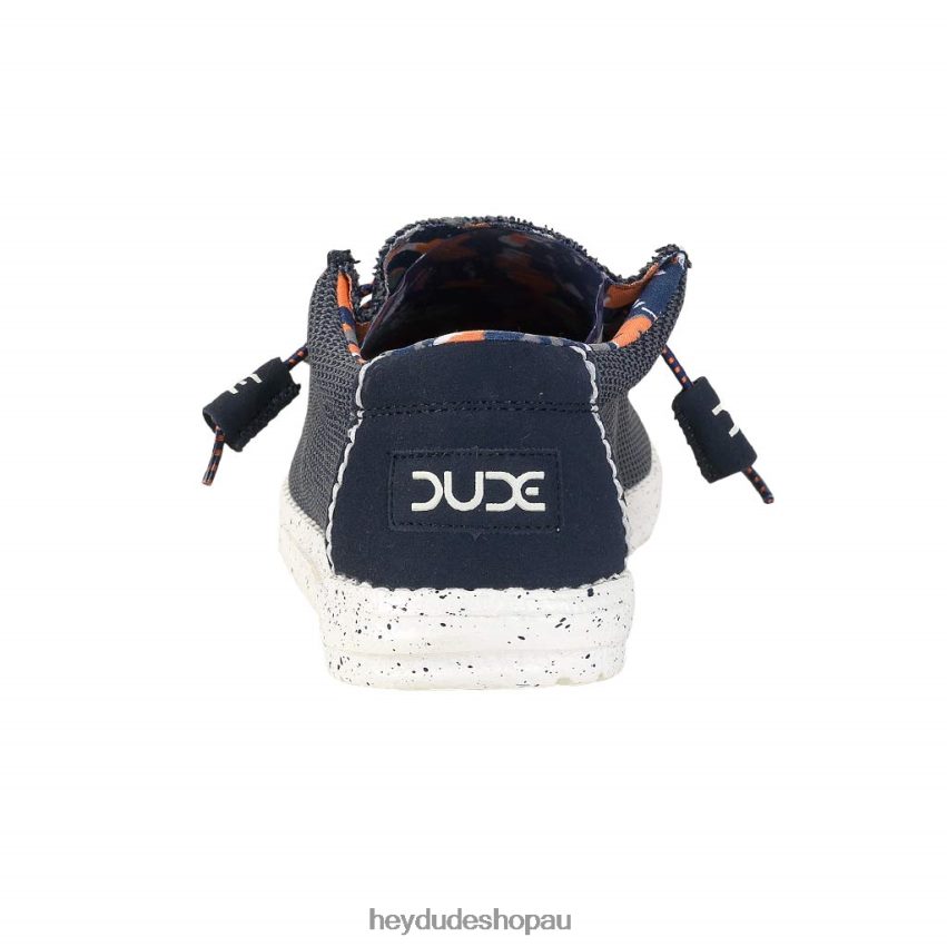 Hey Dude Wally Sox Blue Multi Men V4Z6498