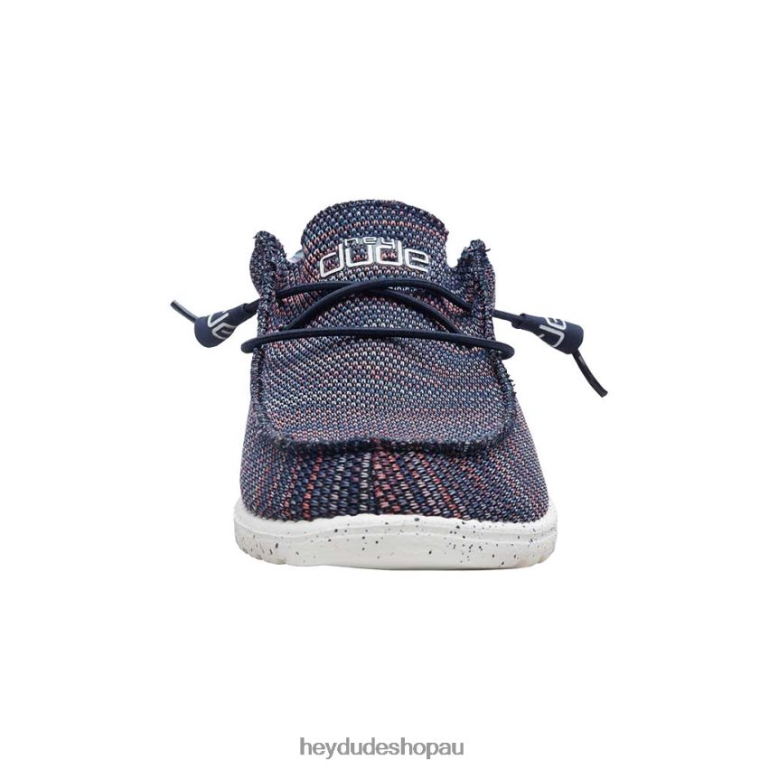 Hey Dude Wally Sox Blue Orange Men V4Z6495