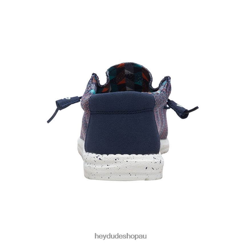 Hey Dude Wally Sox Blue Orange Men V4Z6495