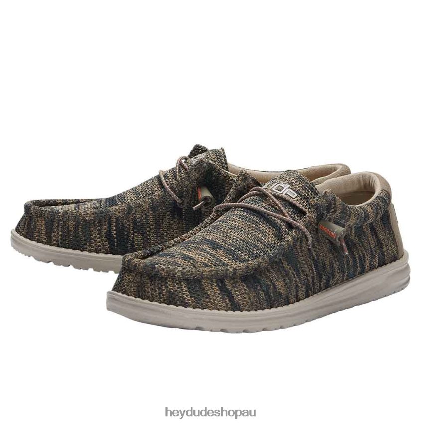 Hey Dude Wally Sox Camo Woodland Men V4Z64135