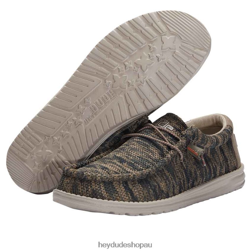 Hey Dude Wally Sox Camo Woodland Men V4Z64135