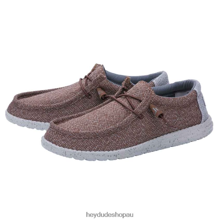 Hey Dude Wally Sox Funk Brown Grey Men V4Z64141