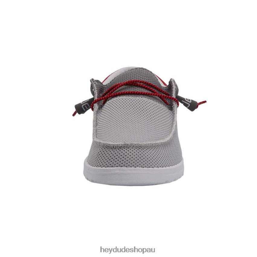 Hey Dude Wally Sox Funk Dark Grey Red Men V4Z64140