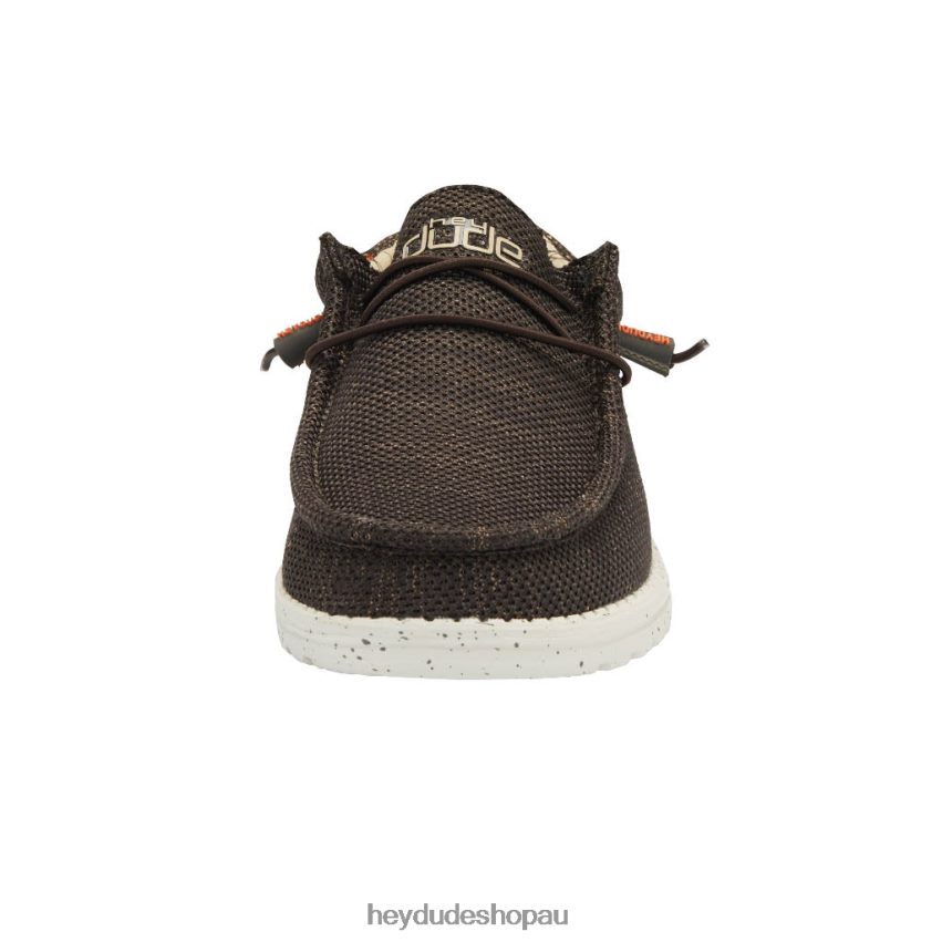 Hey Dude Wally Sox Wave Java Brown Men V4Z64142