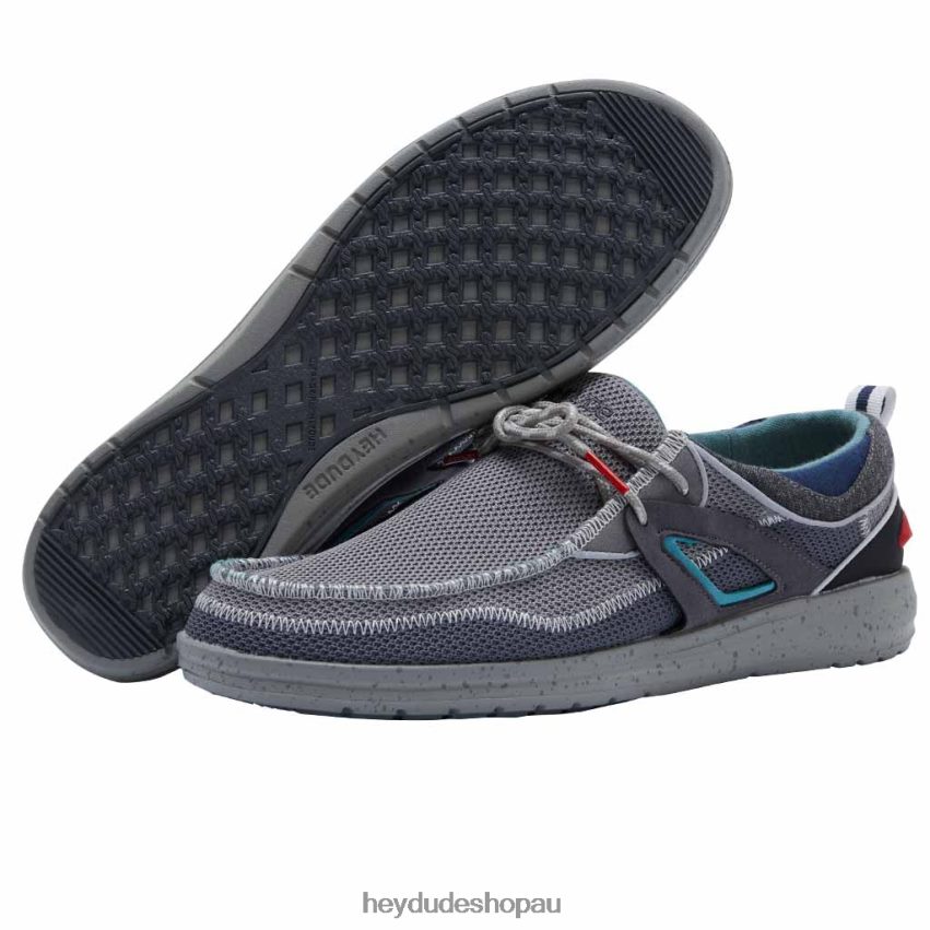 Hey Dude Wally Storm Dark Grey Men V4Z64129