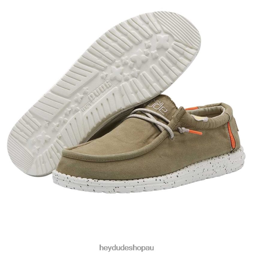 Hey Dude Wally Washed Kalamata Men V4Z64105