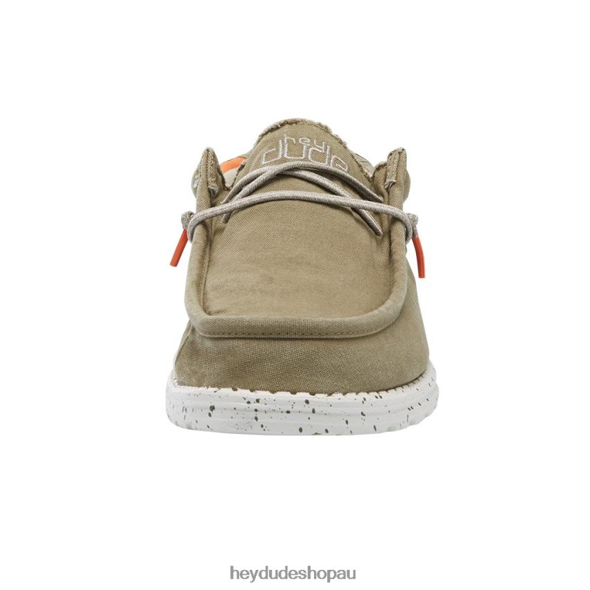 Hey Dude Wally Washed Kalamata Men V4Z64105