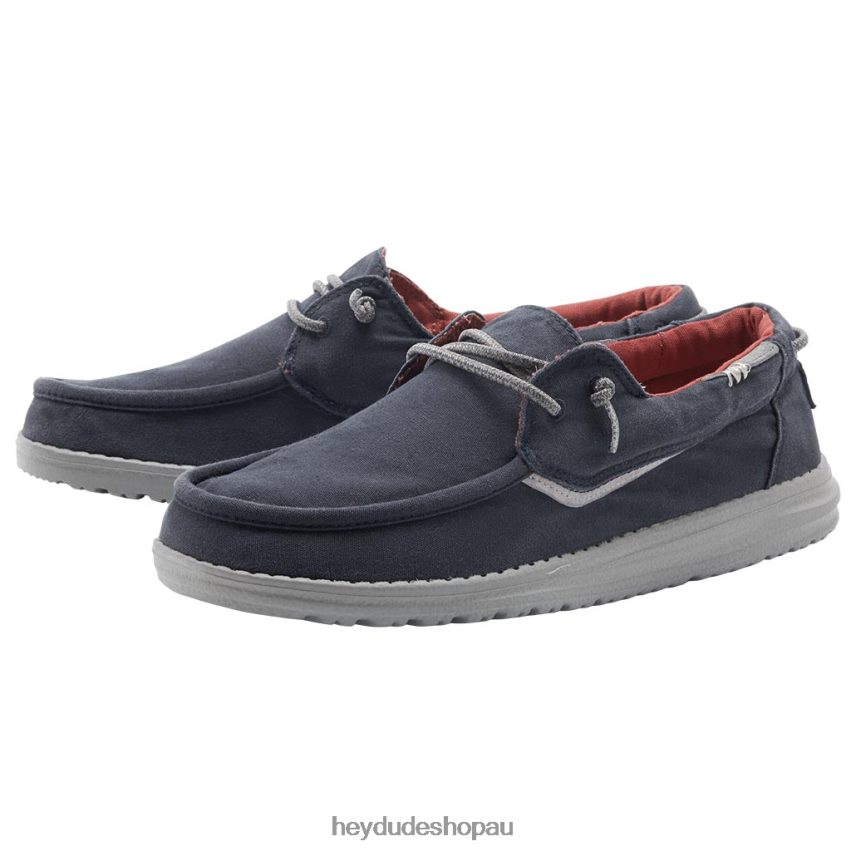 Hey Dude Welsh Washed Navy Men V4Z64145