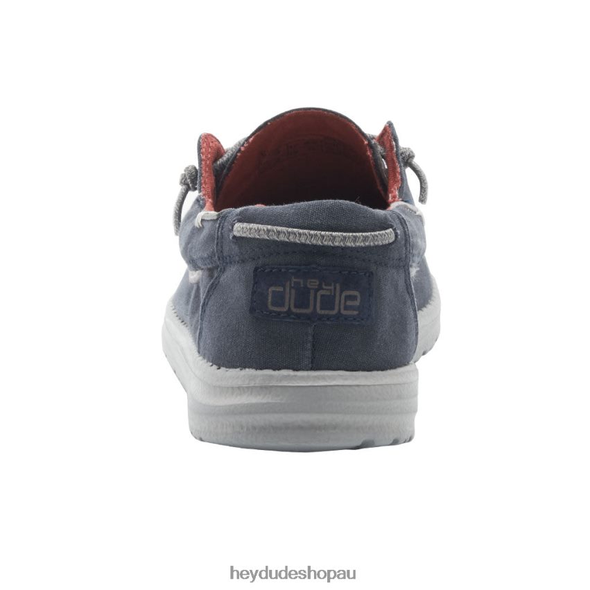 Hey Dude Welsh Washed Navy Men V4Z64145