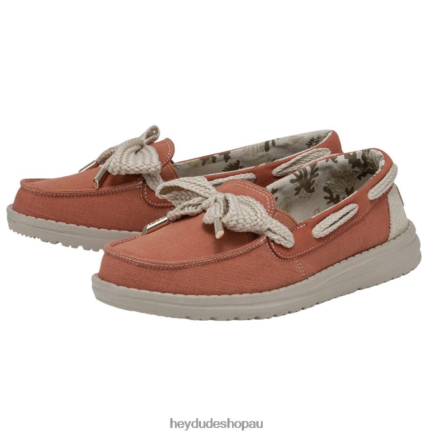 Hey Dude Effie Bay Coral Women V4Z6463