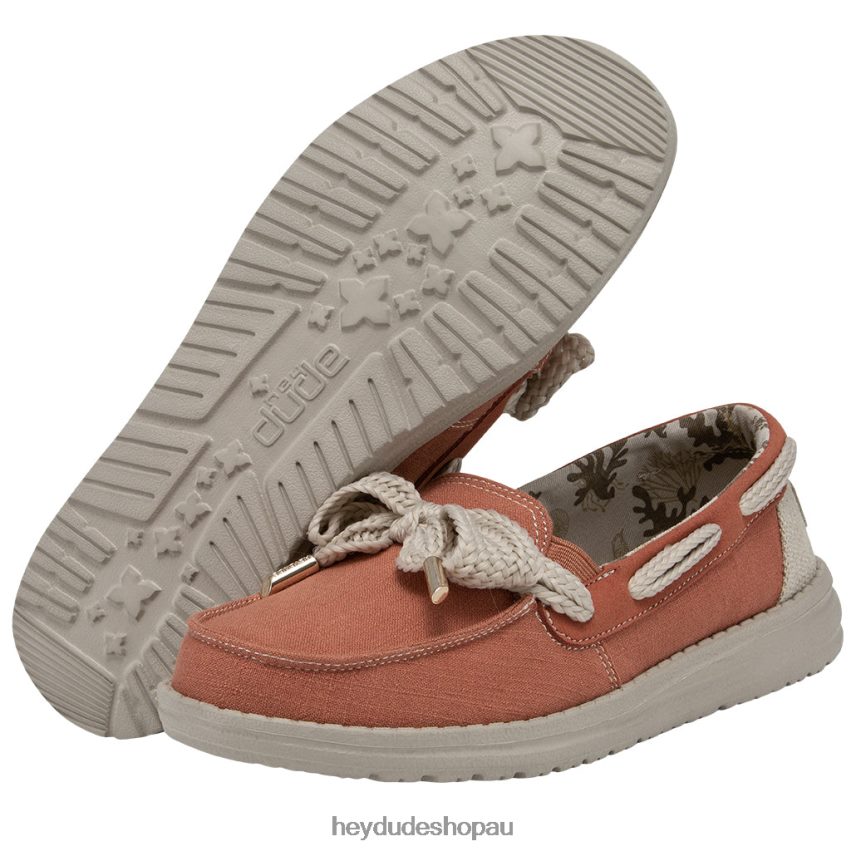 Hey Dude Effie Bay Coral Women V4Z6463