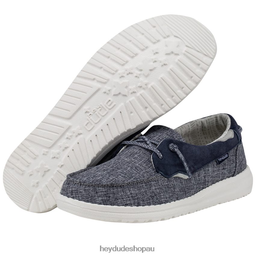 Hey Dude Laila Chambray Sea Blue Women V4Z6466
